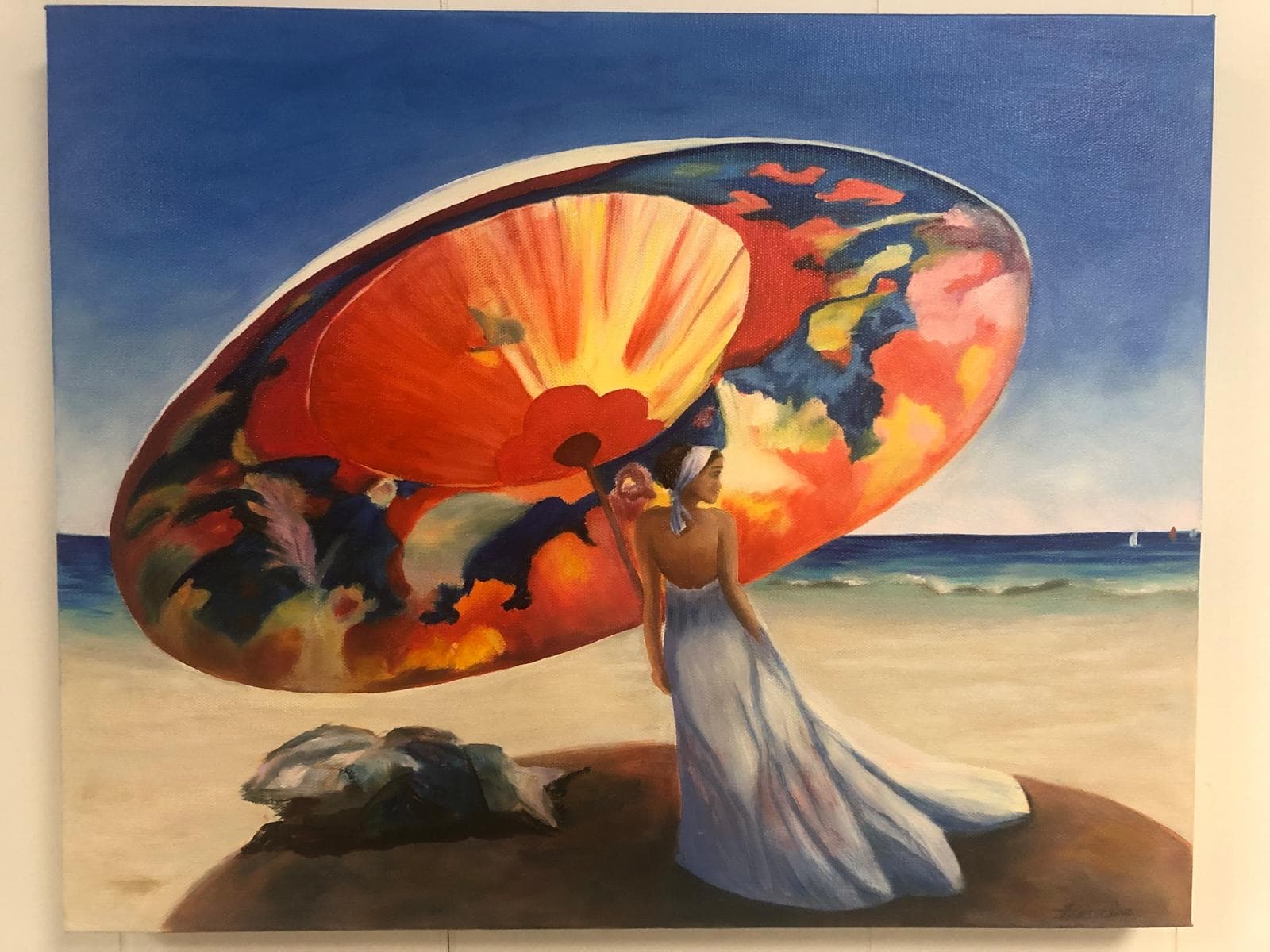 Lady with Sun Umbrella